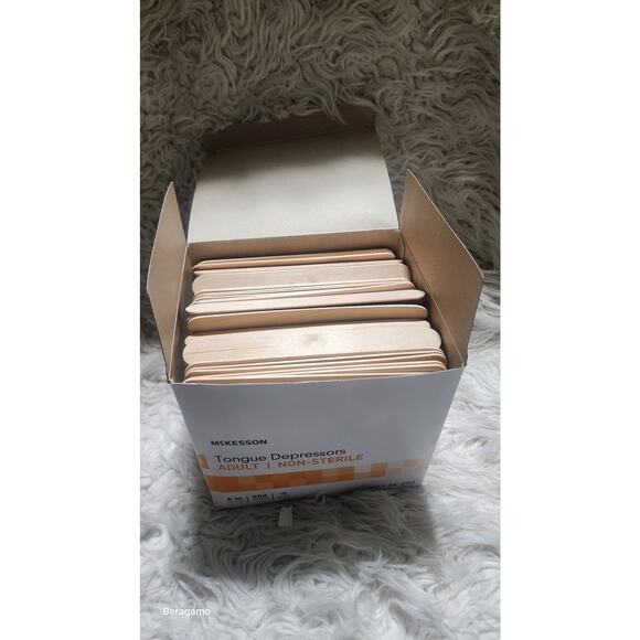 McKesson Wood Tongue Depressor - Non-Sterile, Adult Sized 6 in. Wooden Depressor - Picture 2 of 3